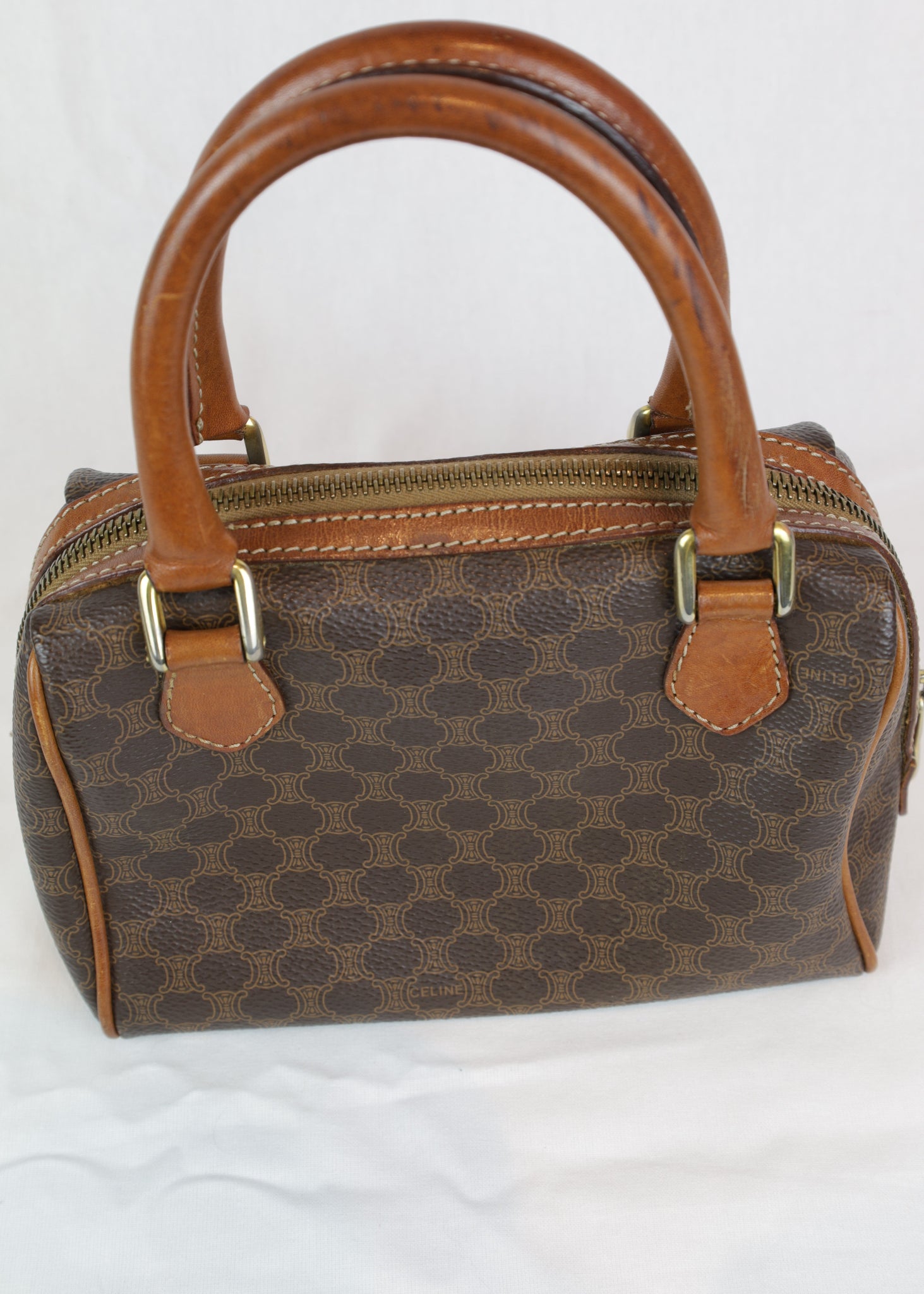 Celine Mini Boston Macadame – Iconische Vintage Handtas – LauLau