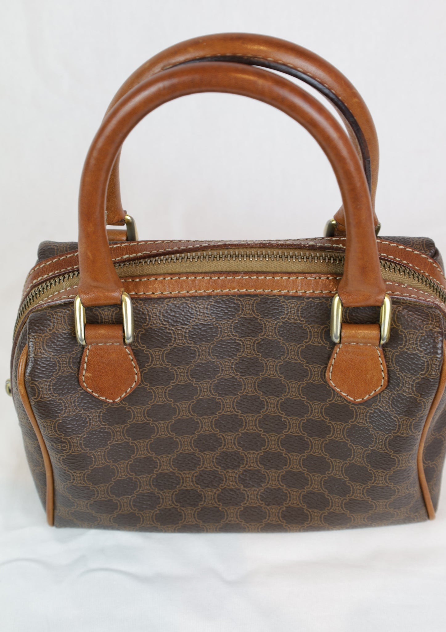 Celine Mini Boston Macadame – Iconische Vintage Handtas – LauLau 