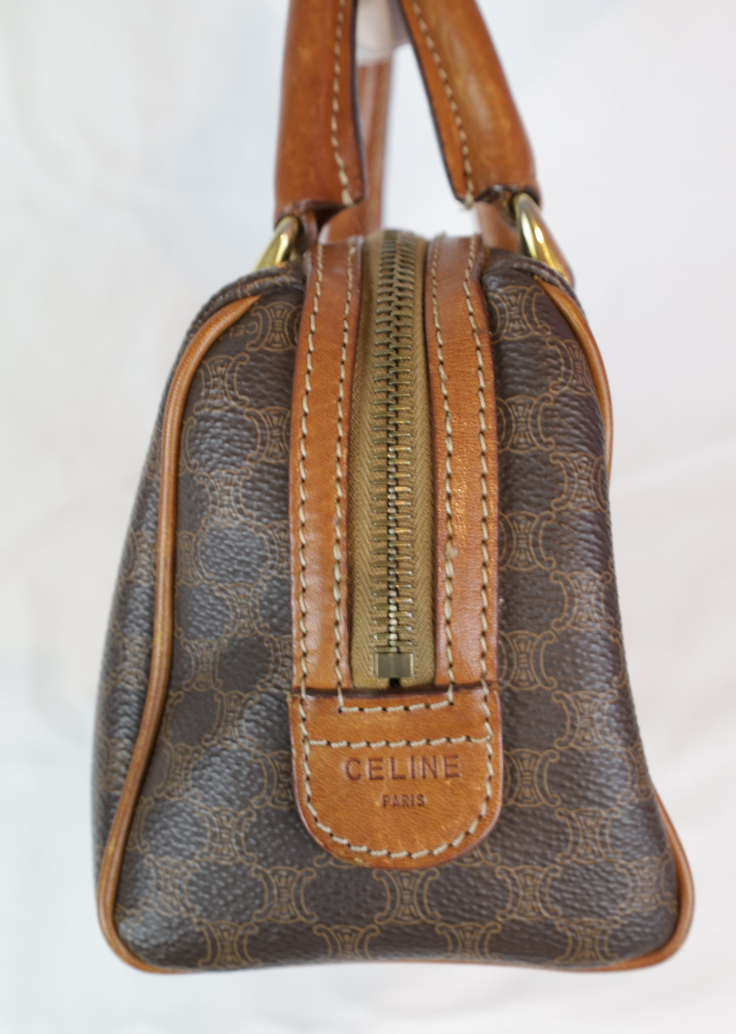 Celine Mini Boston Macadame – Iconische Vintage Handtas – LauLau