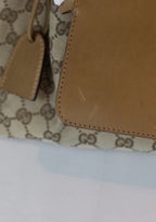 Gucci Canvas Medium Tote detail kras Laulau Treasures