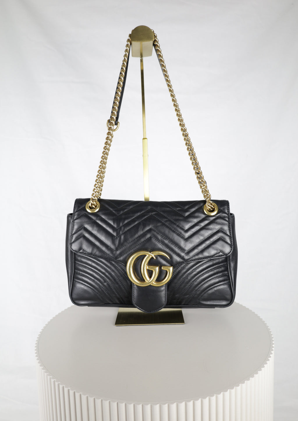 Gucci Marmont Zwart vooraanzicht Laulau Treasures