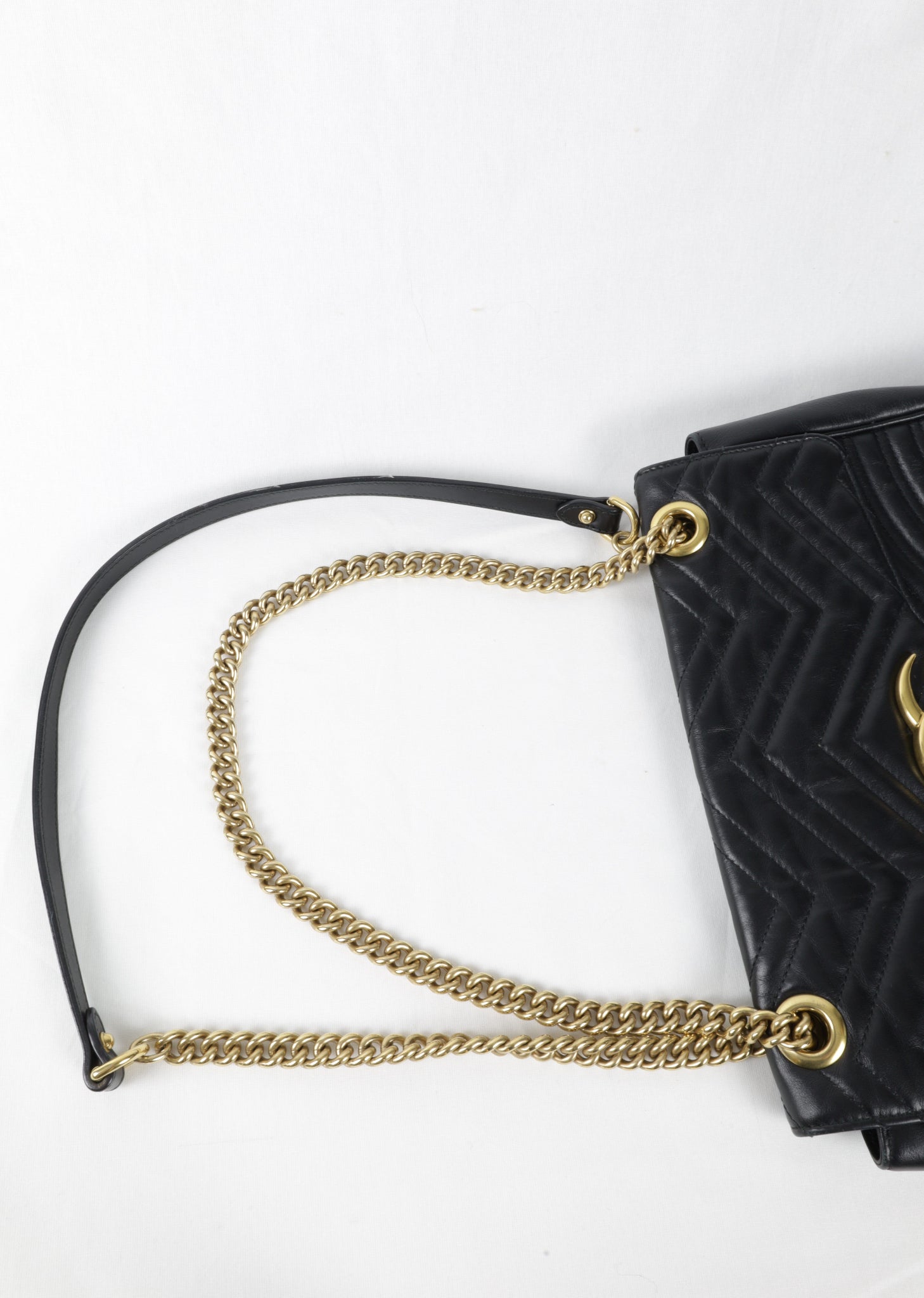 Gucci Marmont zwart detail hengsel Laulau Treasures