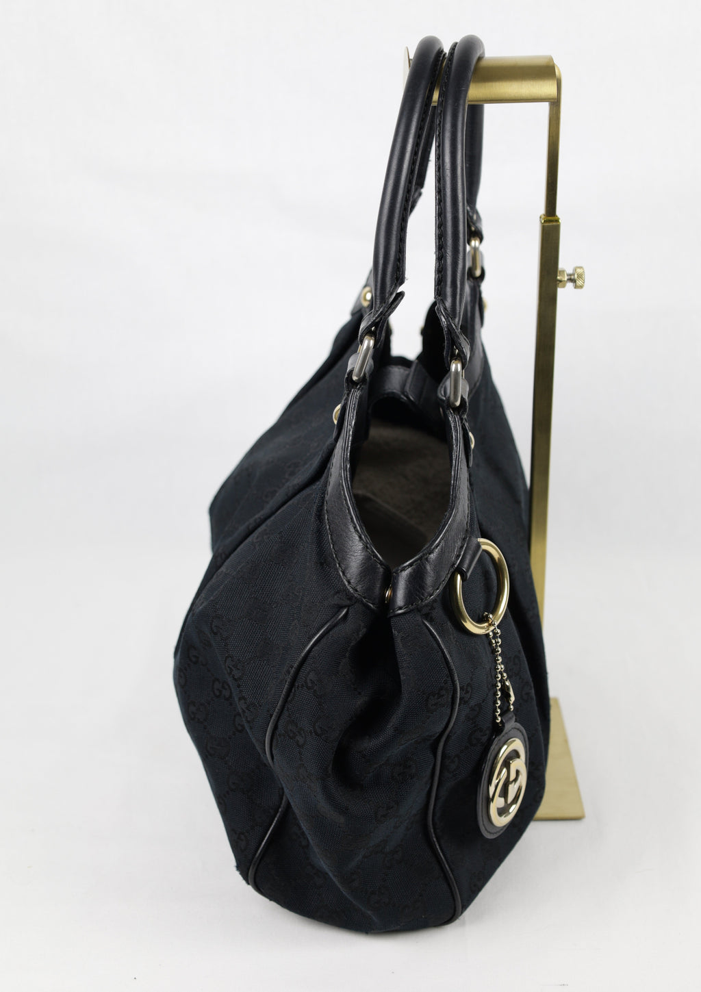 Gucci Sukey Tote Bag zwart linkeraanzicht LauLau Treasures