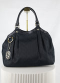 Gucci Sukey Tote Bag zwart voorkant LauLau Treasures 