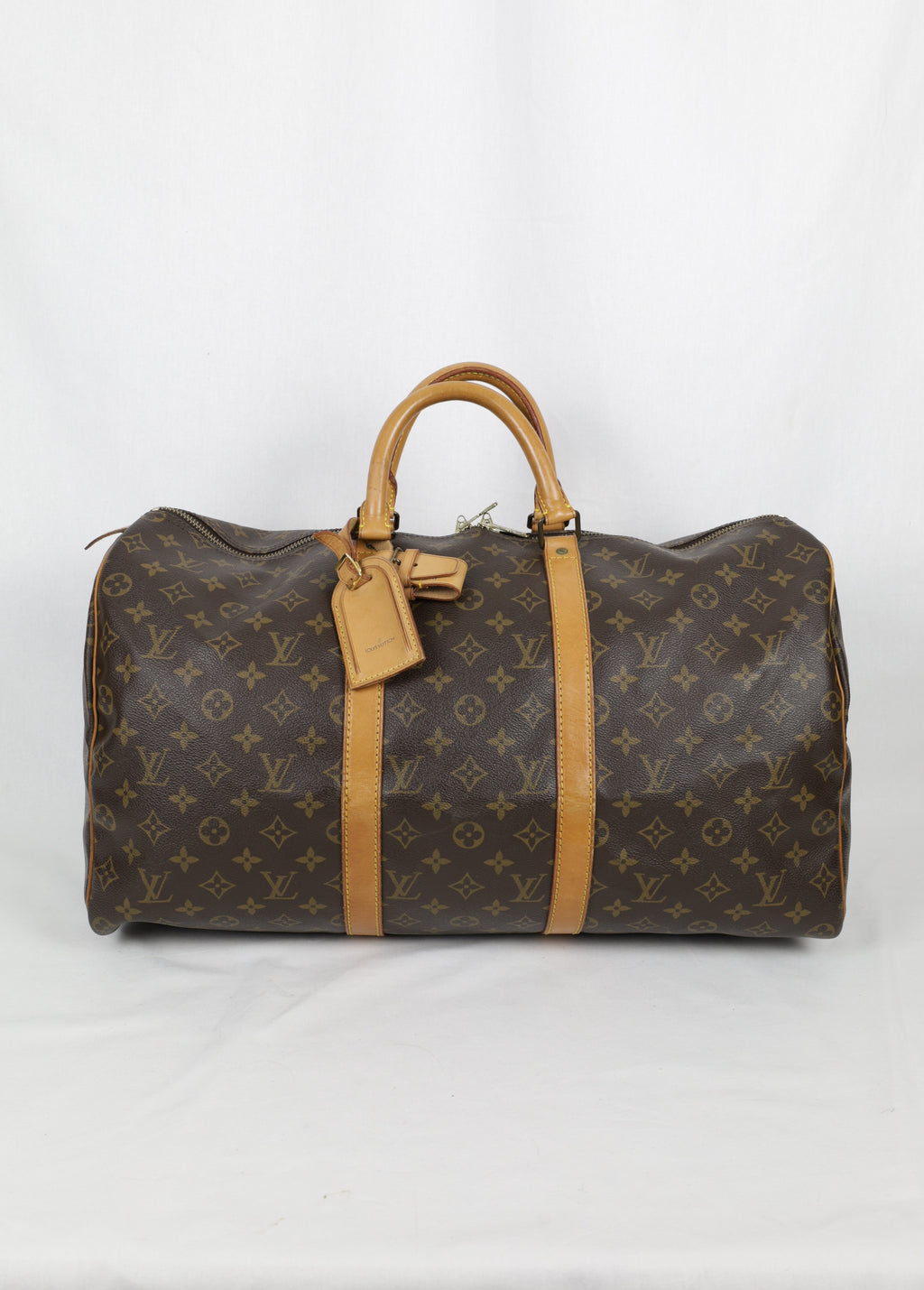 Vintage Louis Vuitton KeepAll 50 voorkant Laulau Treasures