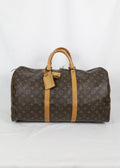 Vintage Louis Vuitton KeepAll 50 voorkant Laulau Treasures