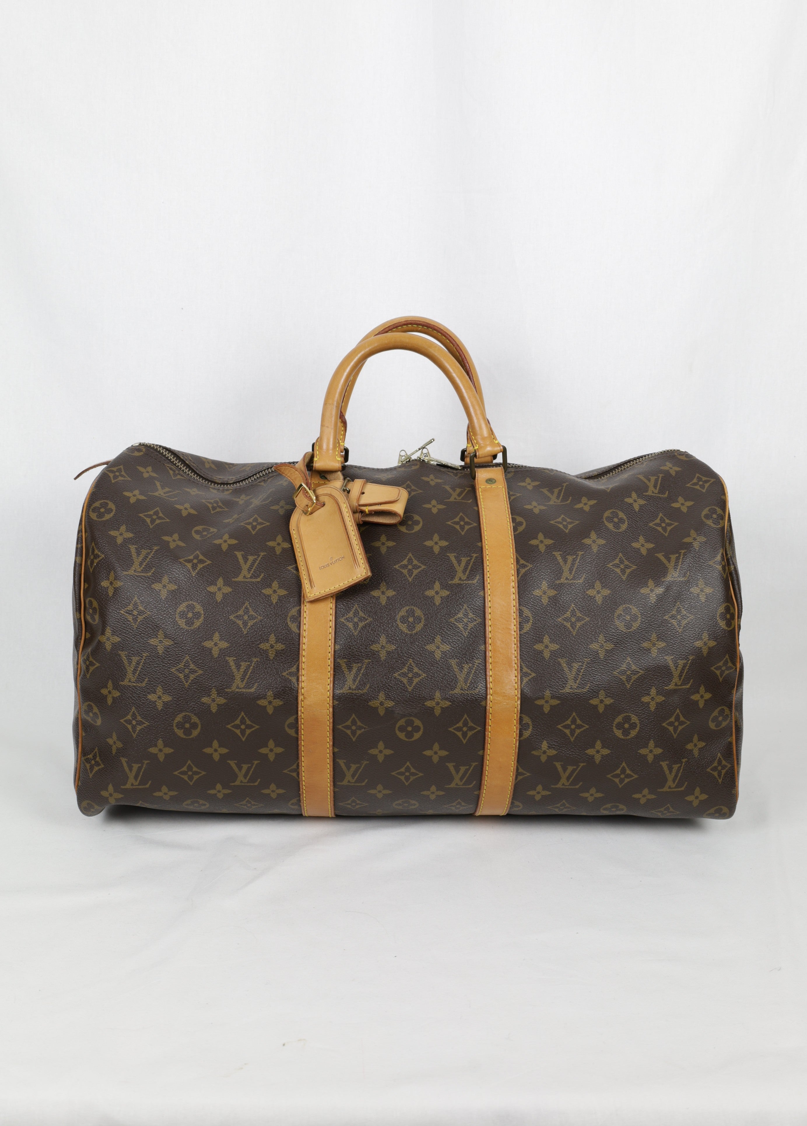 Vintage Louis Vuitton KeepAll 50 voorkant Laulau Treasures