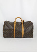 Vintage Louis Vuitton KeepAll 50 achterkant Laulau Treasures
