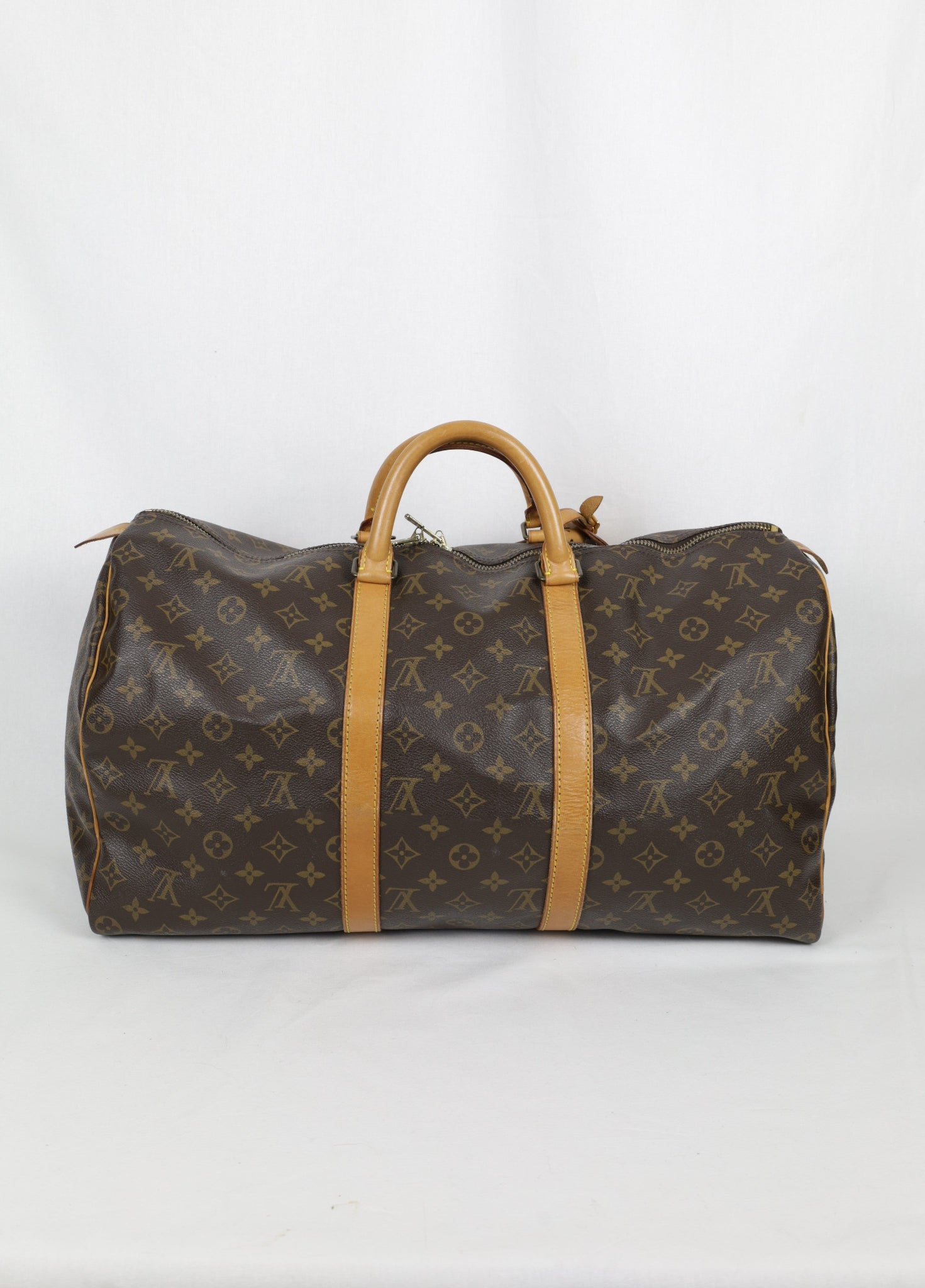 Vintage Louis Vuitton KeepAll 50 achterkant Laulau Treasures