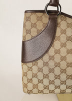 Vintage Gucci Tote Beige met Entrupy links - Laulau Treasures