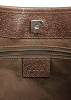 Vintage Gucci Tote Beige met Entrupy detail sluiting en logo - Laulau Treasures