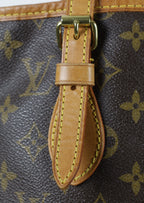 Vintage Louis Vuitton Mini Bucket bag in Monogram canvas - detail gesp 2 | Laulau Treasures