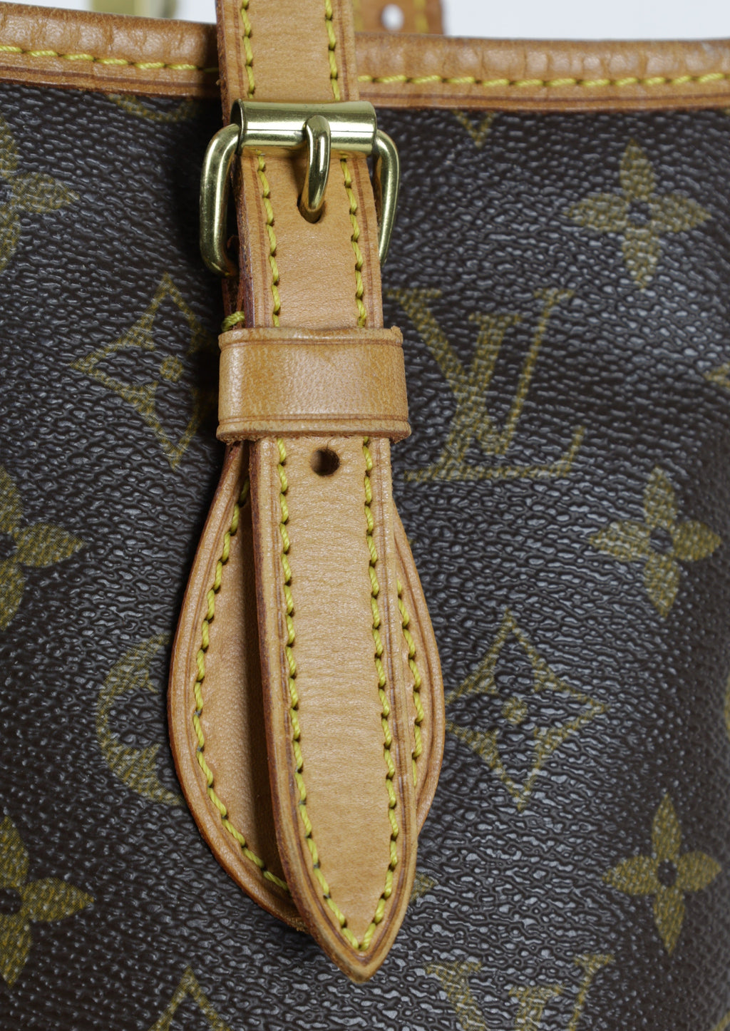 Vintage Louis Vuitton Mini Bucket bag in Monogram canvas - details gesp 4 | Laulau Treasures