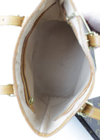 Vintage Louis Vuitton Mini Bucket bag in Monogram canvas - binnenkant | Laulau Treasures