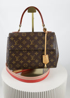 Vintage Louis Vuitton Cluny BB met strap - vooraanzicht - Laulau Treasures
