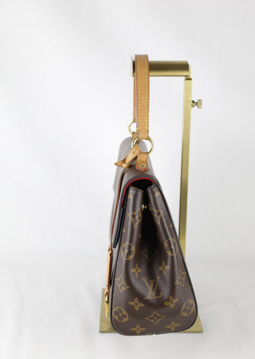 Vintage Louis Vuitton Cluny BB met strap - rechterzijaanzicht - Laulau Treasures
