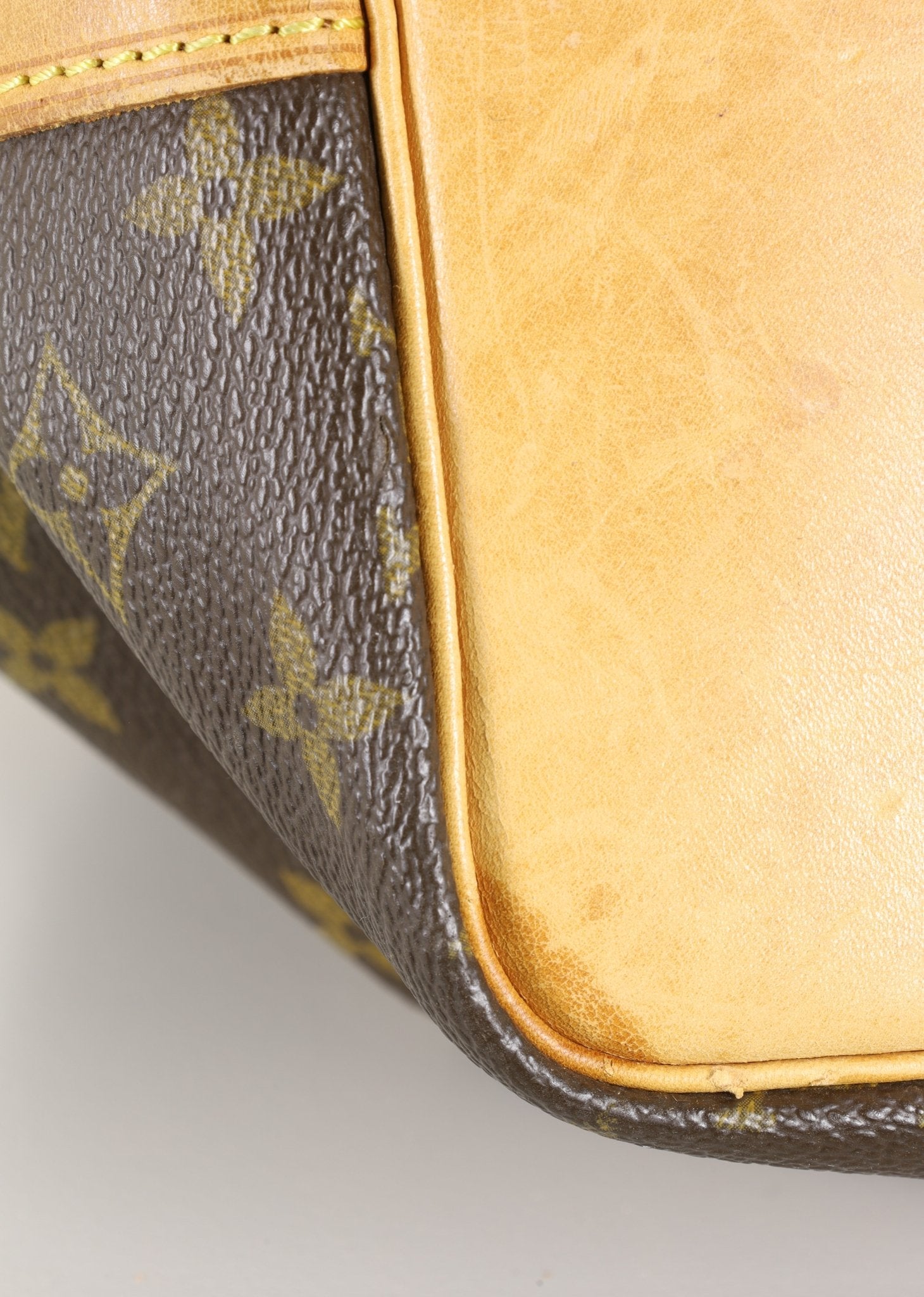 Louis Vuitton Petit Noé bag detail patina  LauLau Treasures