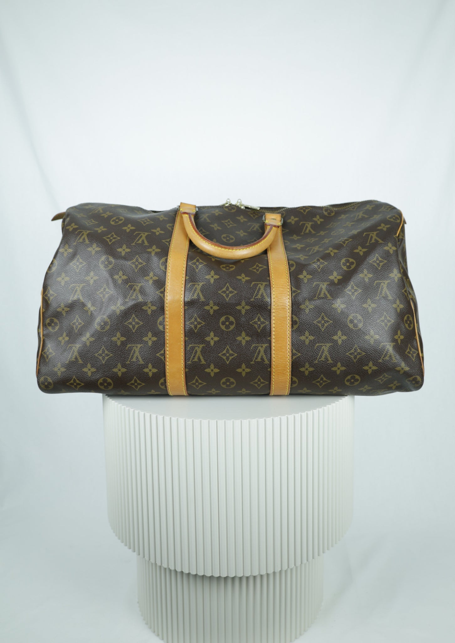 Vintage Louis Vuitton KeepAll 50 achterkant Laulau Treasures