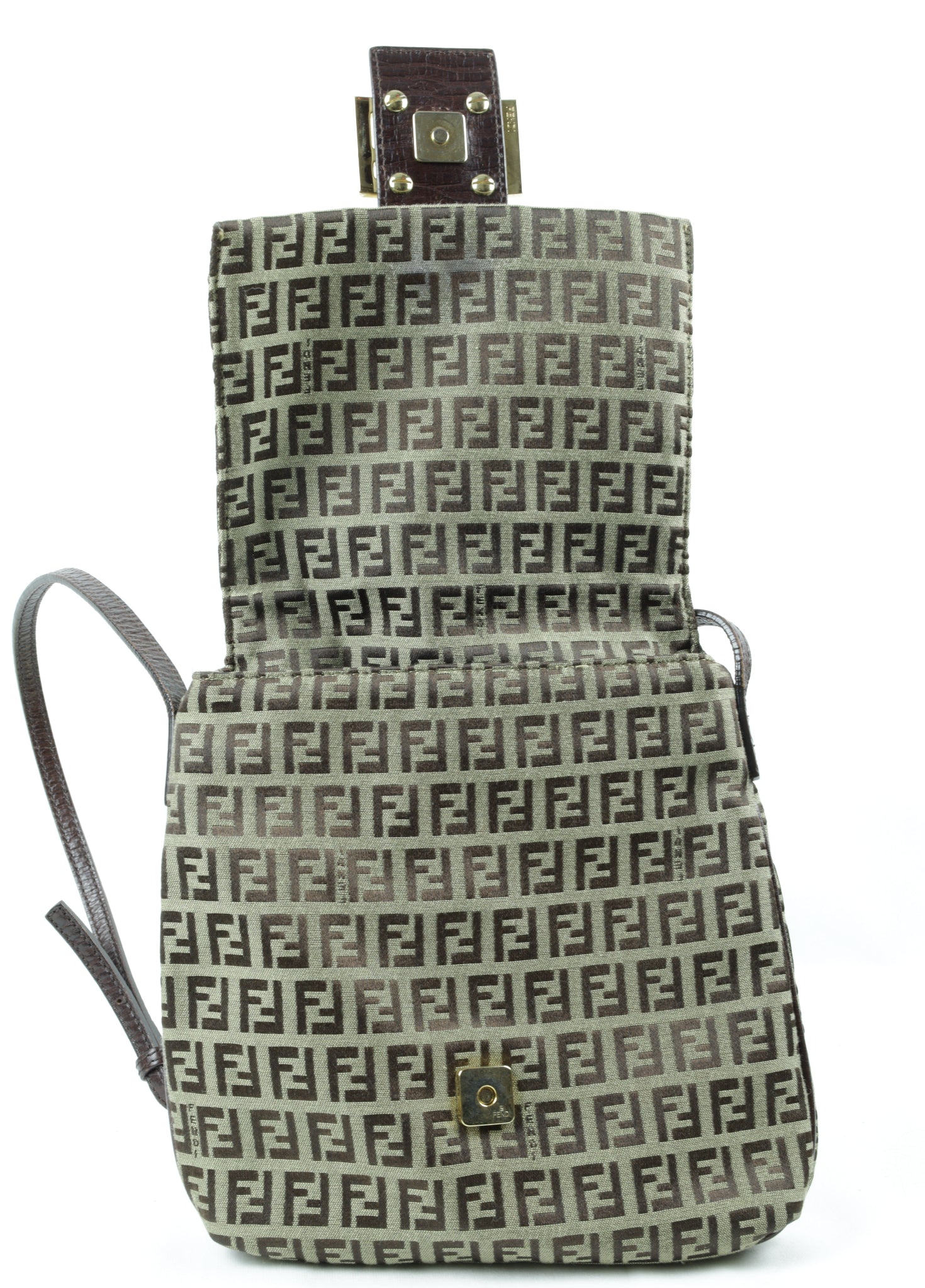 Vintage Fendi Flap detail open Laulau Treasures